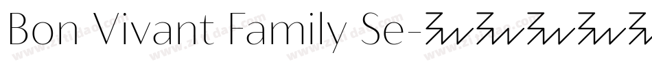 Bon Vivant Family Se字体转换